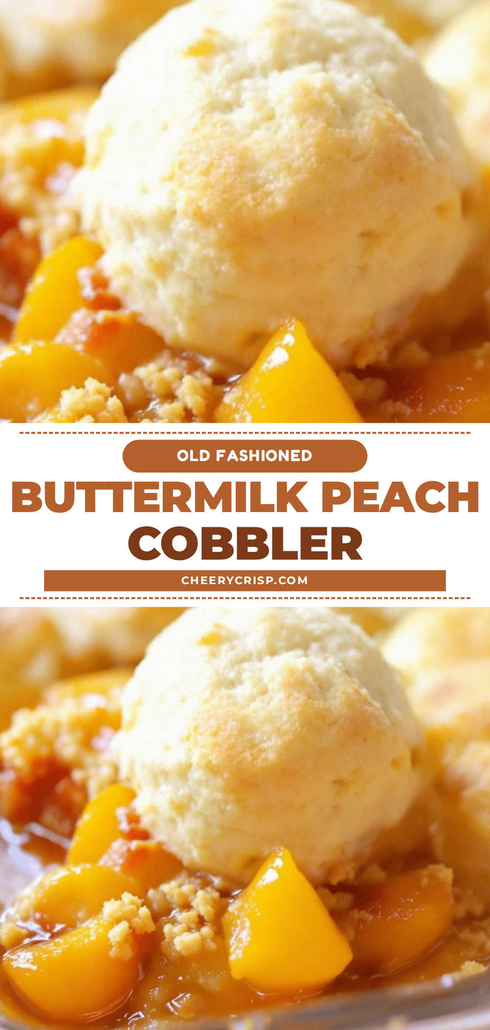 classic southern peach cobbler with buttermilk biscuits recipe