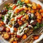 cozy fall harvest grain bowl - featured image