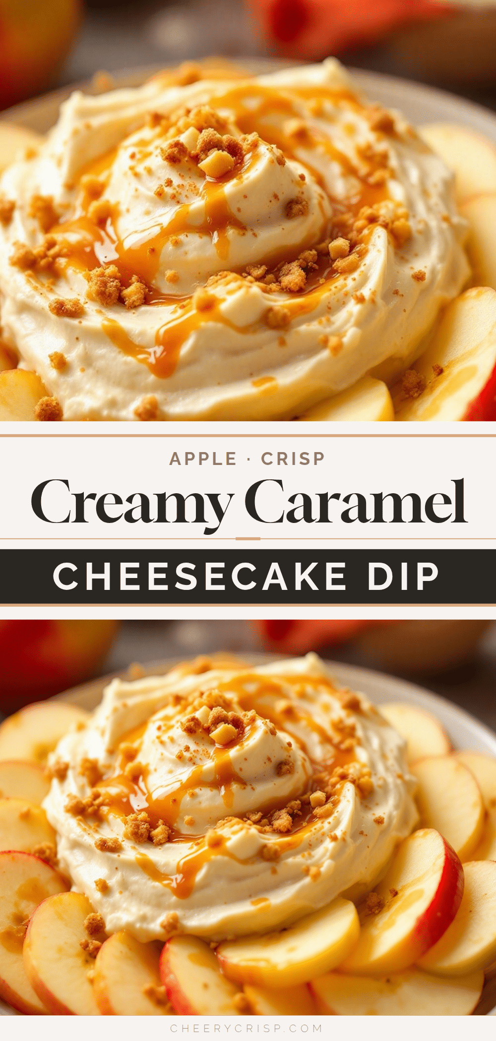 creamy caramel apple cheesecake dip recipe