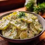 creamy cucumber salad with dill - featured image