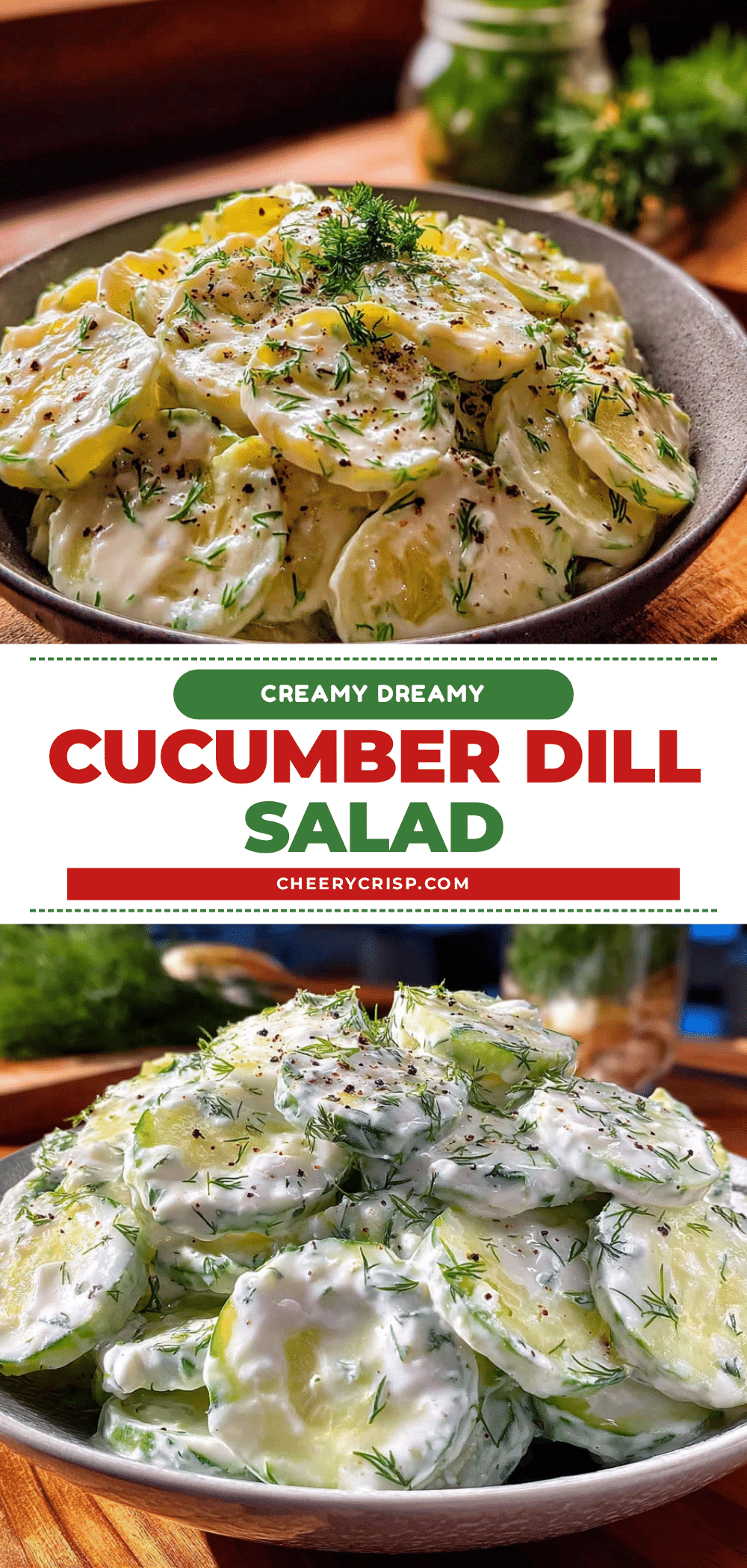creamy cucumber salad with dill recipe
