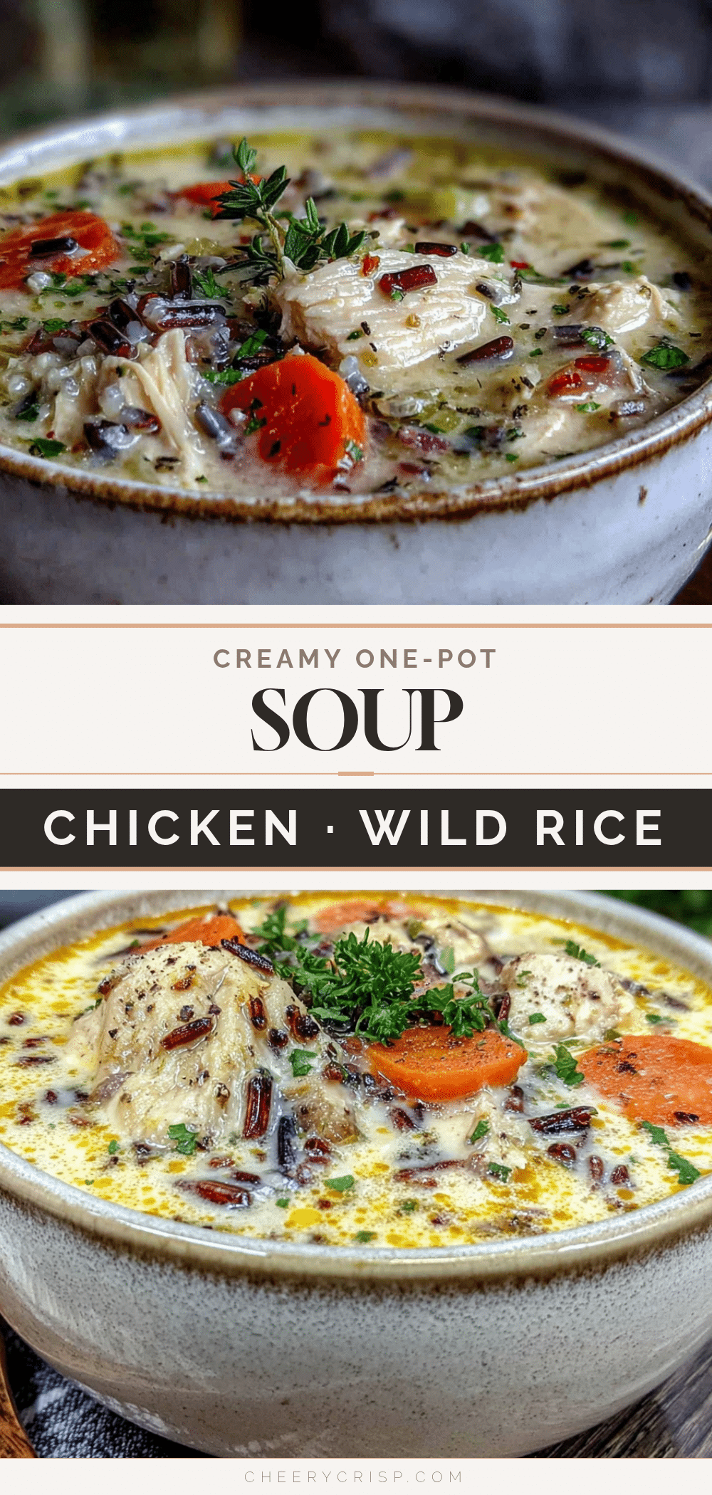 creamy one-pot chicken and wild rice soup recipe