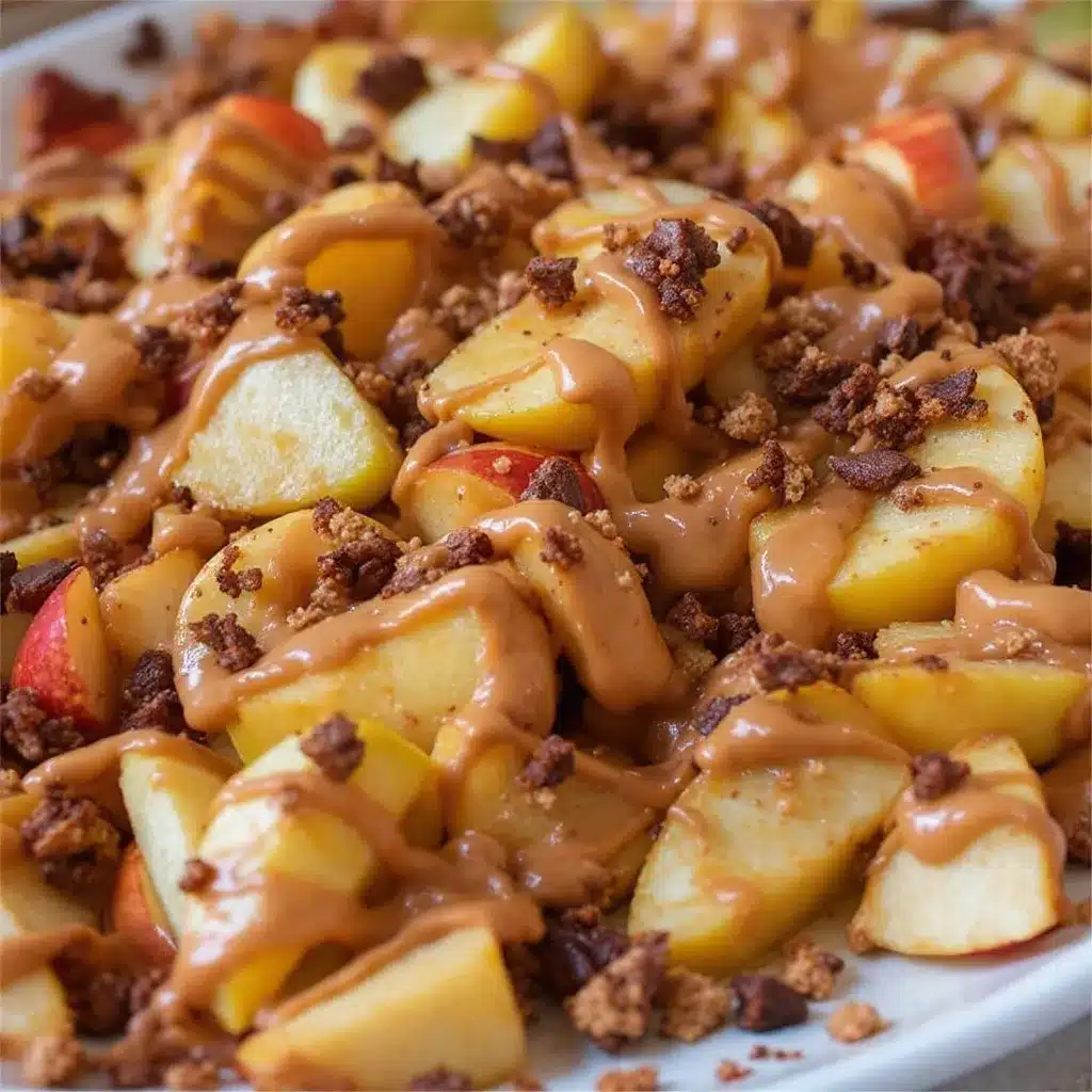 crispy apple nachos preparation steps