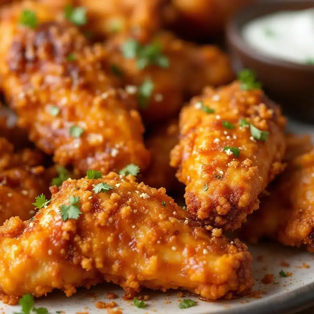 crispy baked chicken wings - featured image