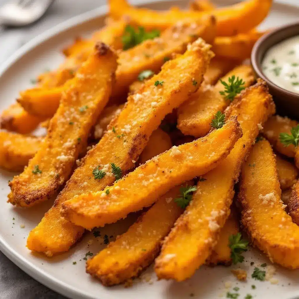 crispy parmesan butternut squash fries preparation steps