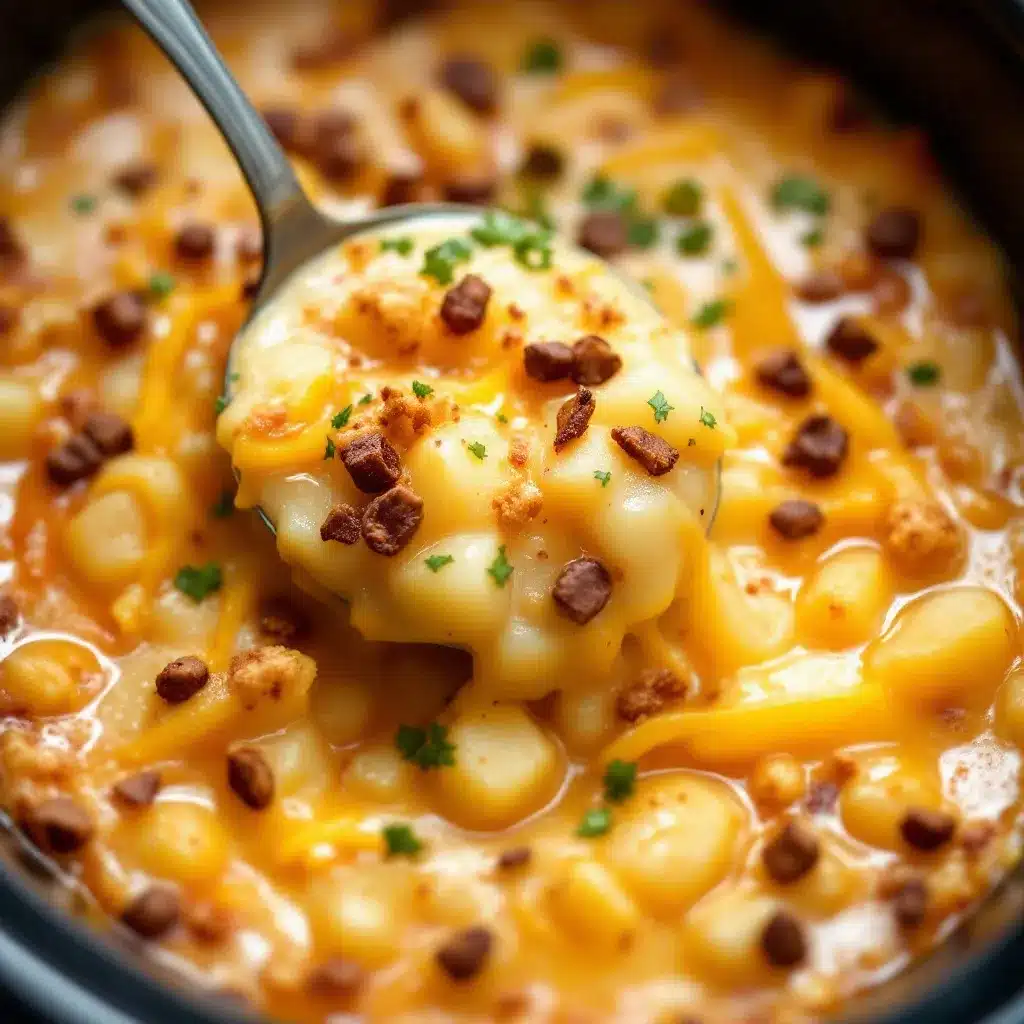 crockpot loaded baked potato soup preparation steps