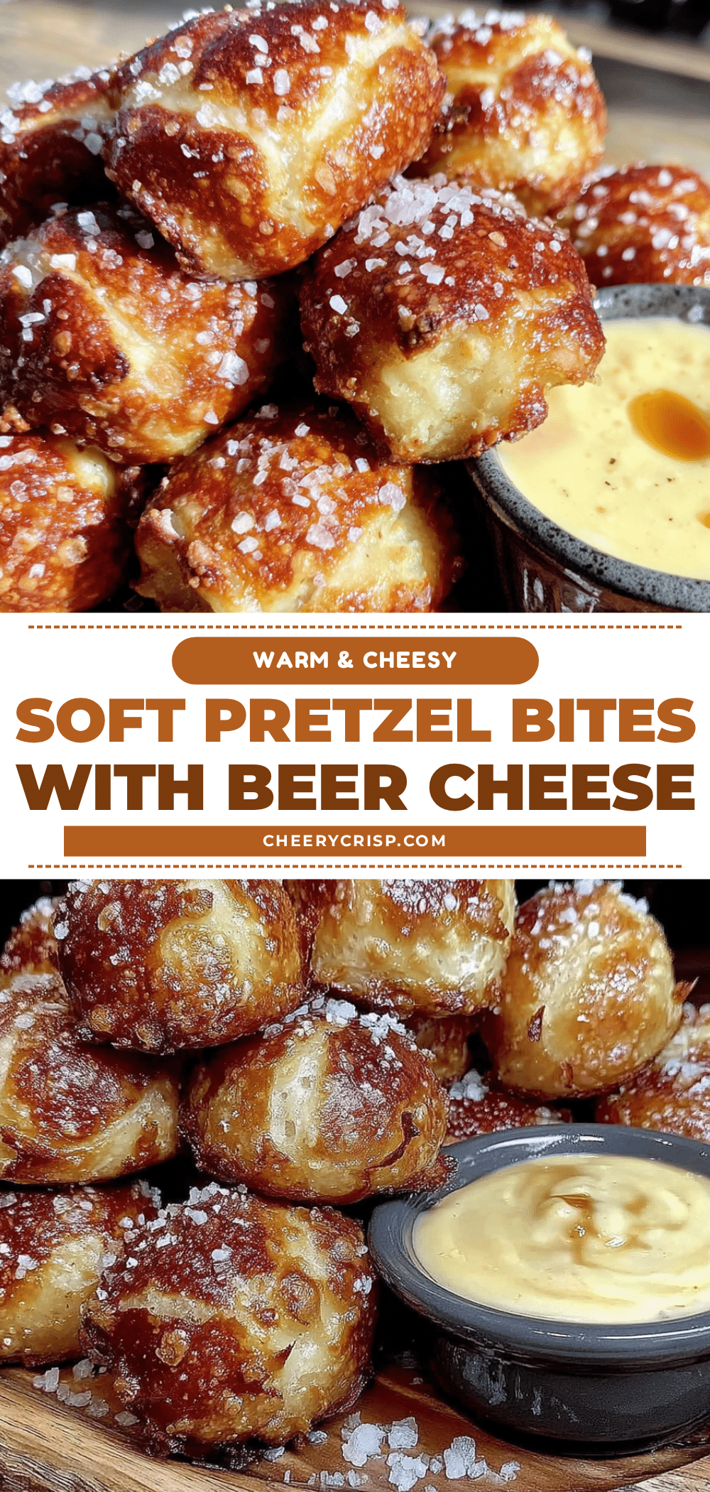 Easy Baked Soft Pretzel Bites with Beer Cheese Dip recipe
