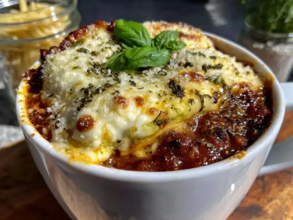 Easy Microwave Mug Lasagna in 5 Minutes - featured image