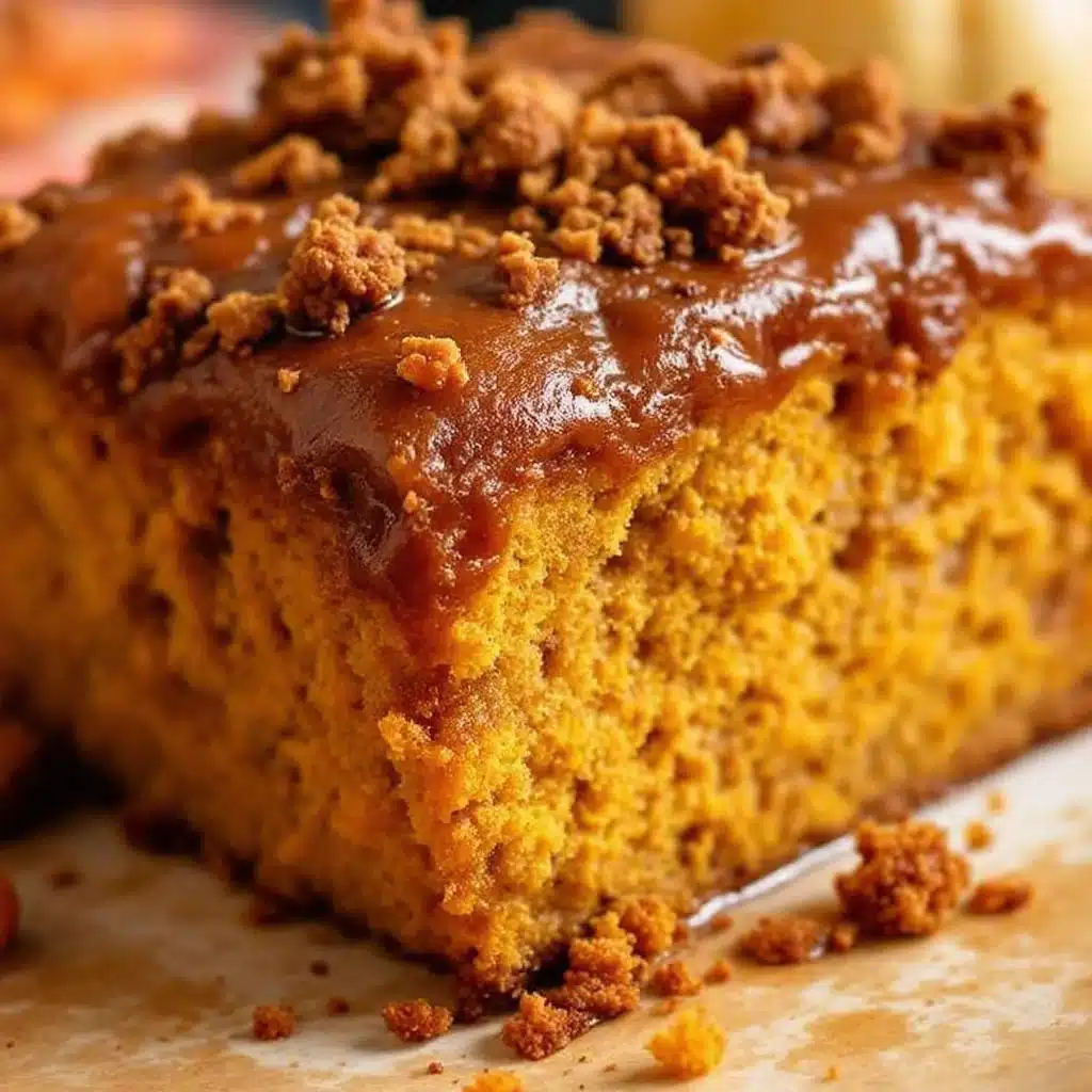 easy pumpkin dump cake with yellow cake mix - featured image