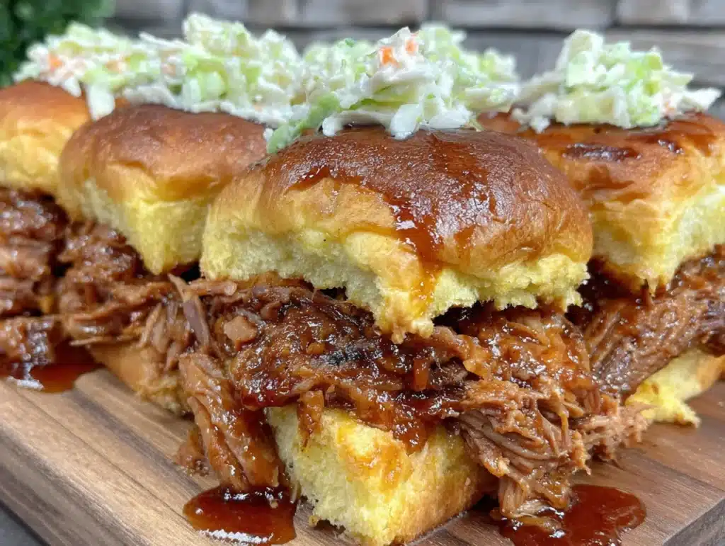 easy slow cooker pulled pork sliders for game day - featured image