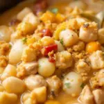 easy slow cooker white chicken chili - featured image