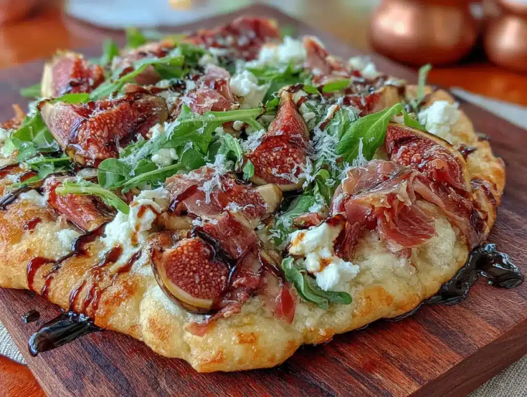 fig and prosciutto flatbread - featured image