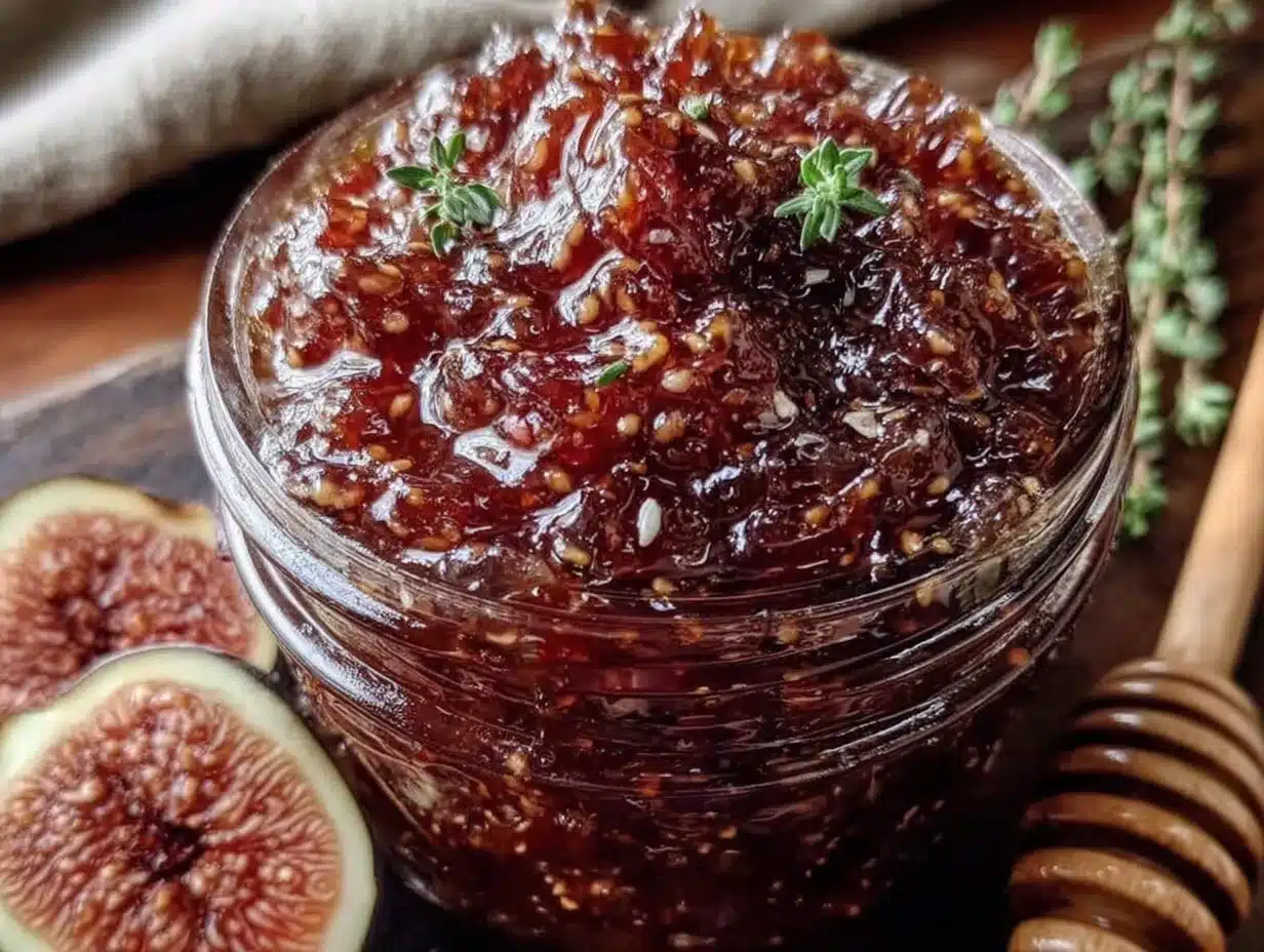 fig jam with honey and thyme preparation steps