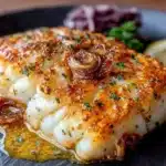 garlic butter baked cod - featured image