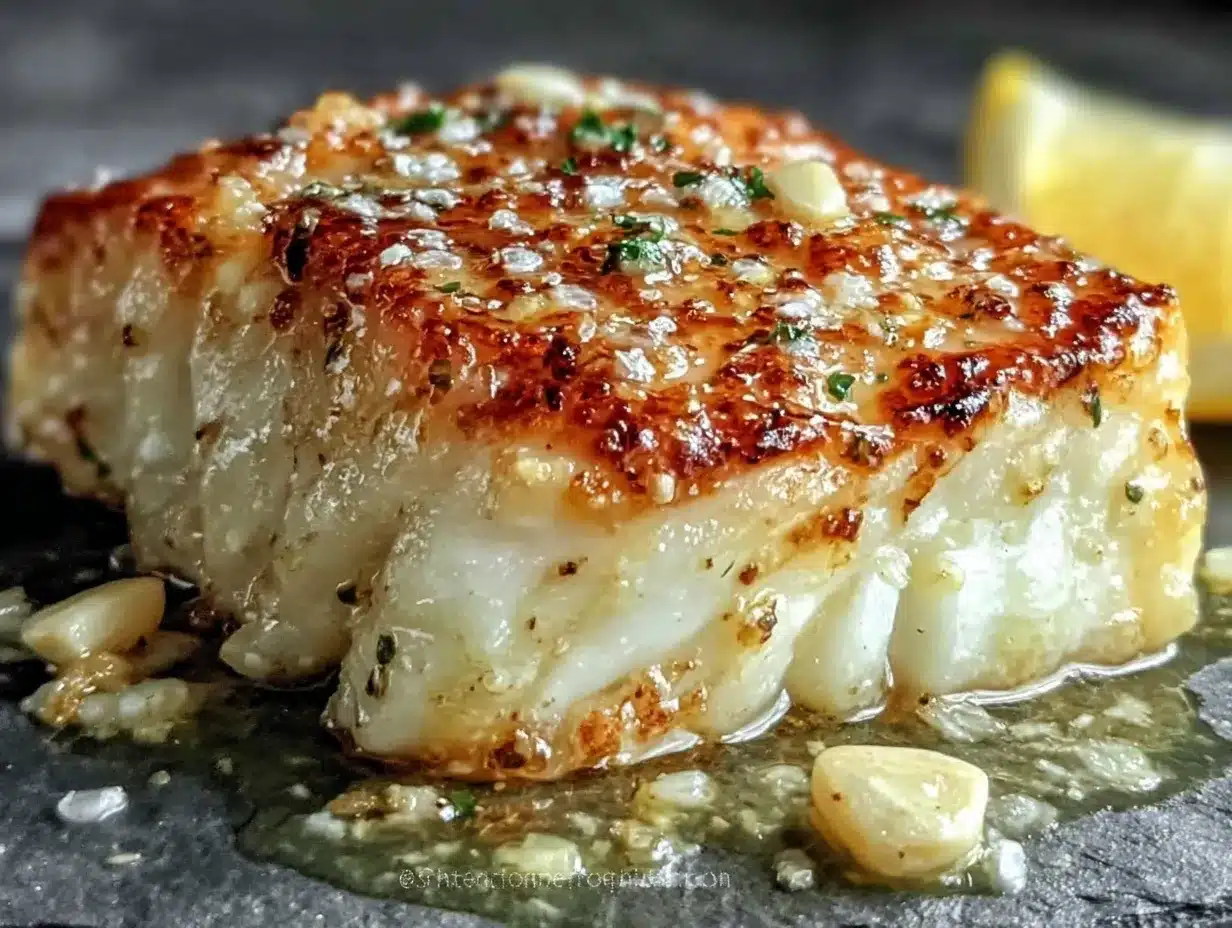 garlic butter baked cod preparation steps