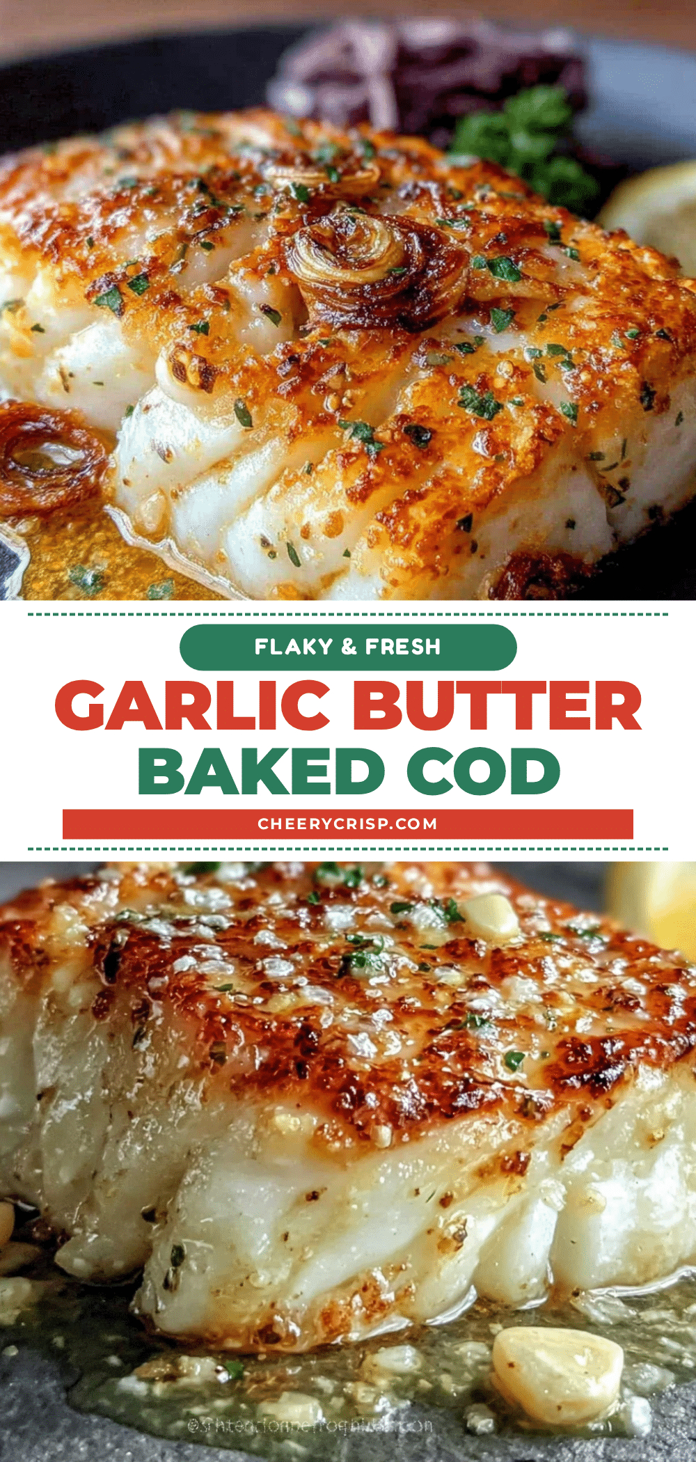 garlic butter baked cod recipe