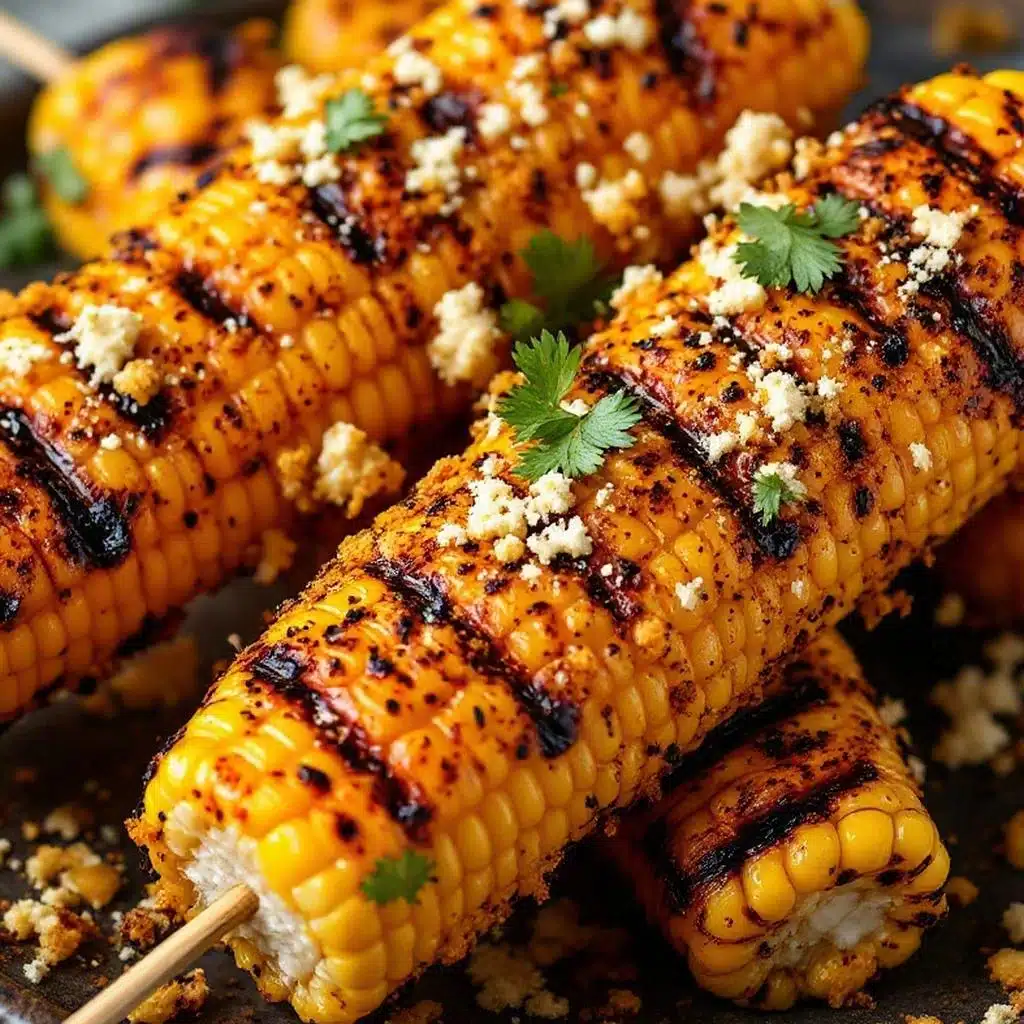 grilled corn elote skewers - featured image