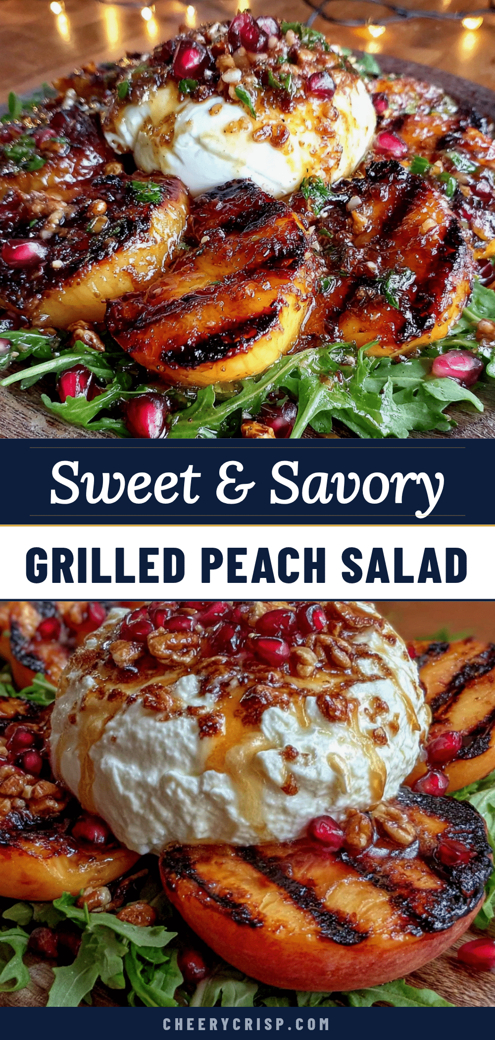 Grilled Peach Burrata Salad recipe