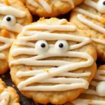 halloween mummy sugar cookies - featured image