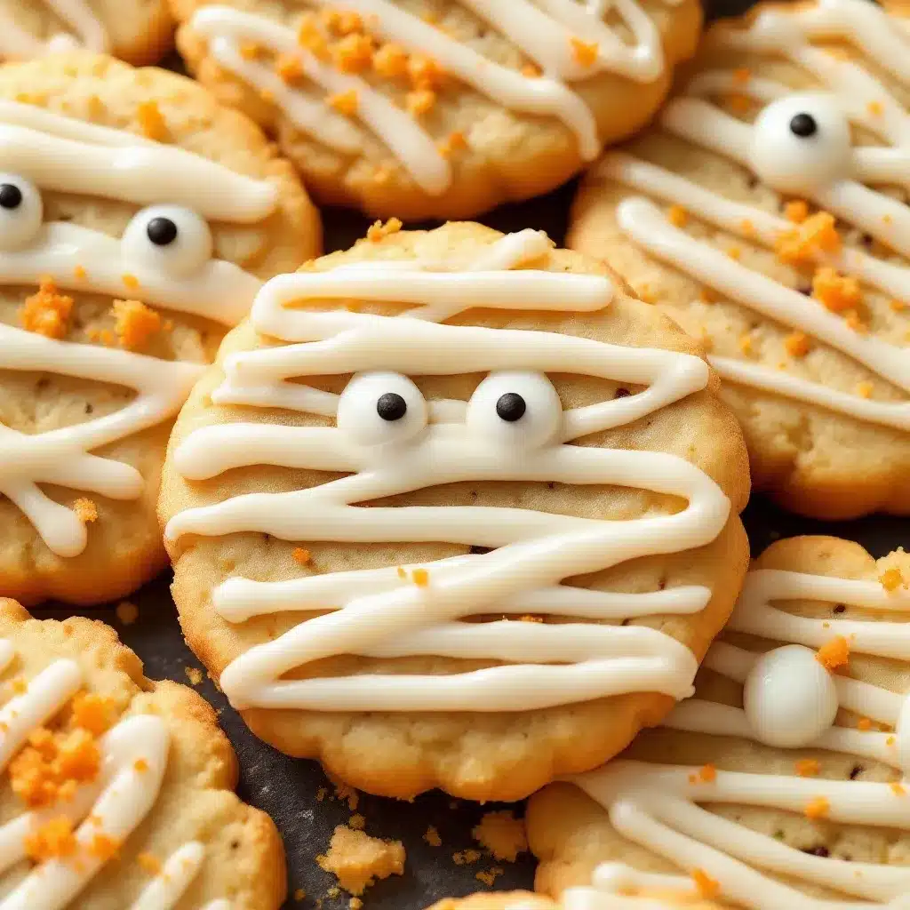 halloween mummy sugar cookies preparation steps