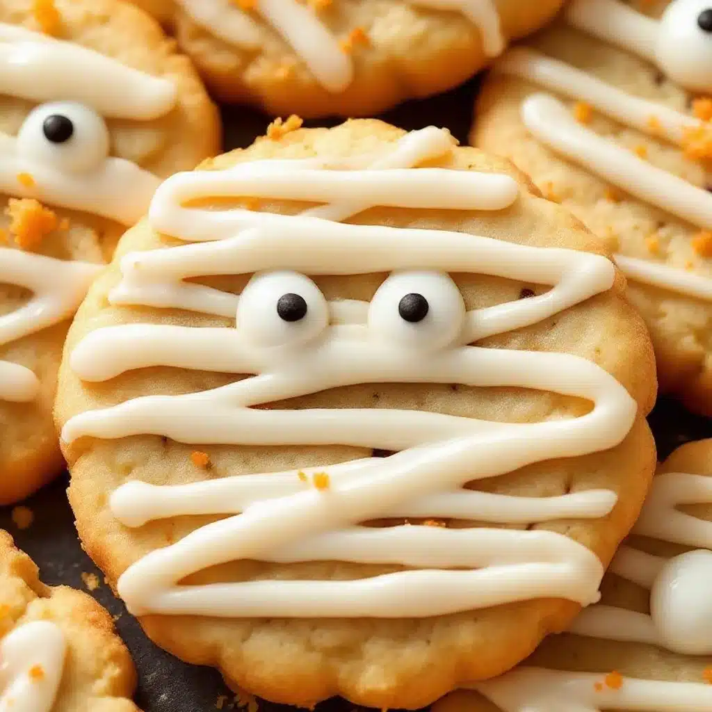 halloween mummy sugar cookies - featured image
