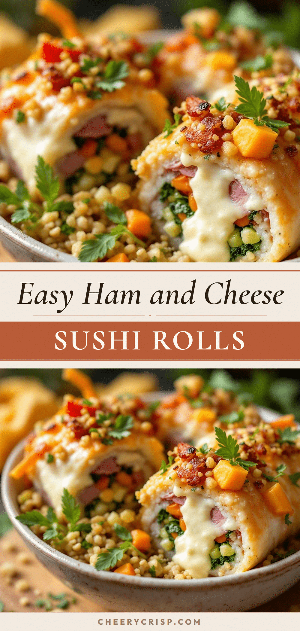 ham and cheese sushi rolls recipe