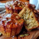 healthy baked pumpkin protein oatmeal cups - featured image