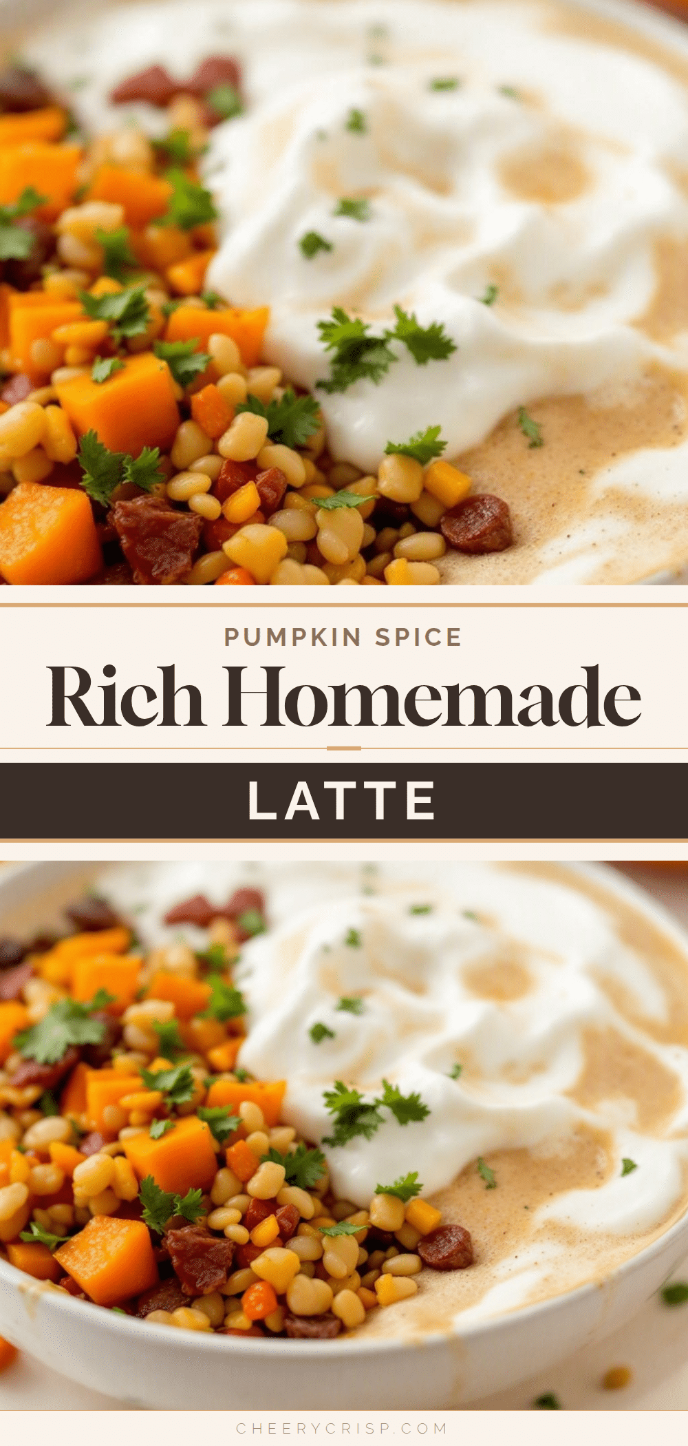 homemade pumpkin spice latte with real pumpkin recipe