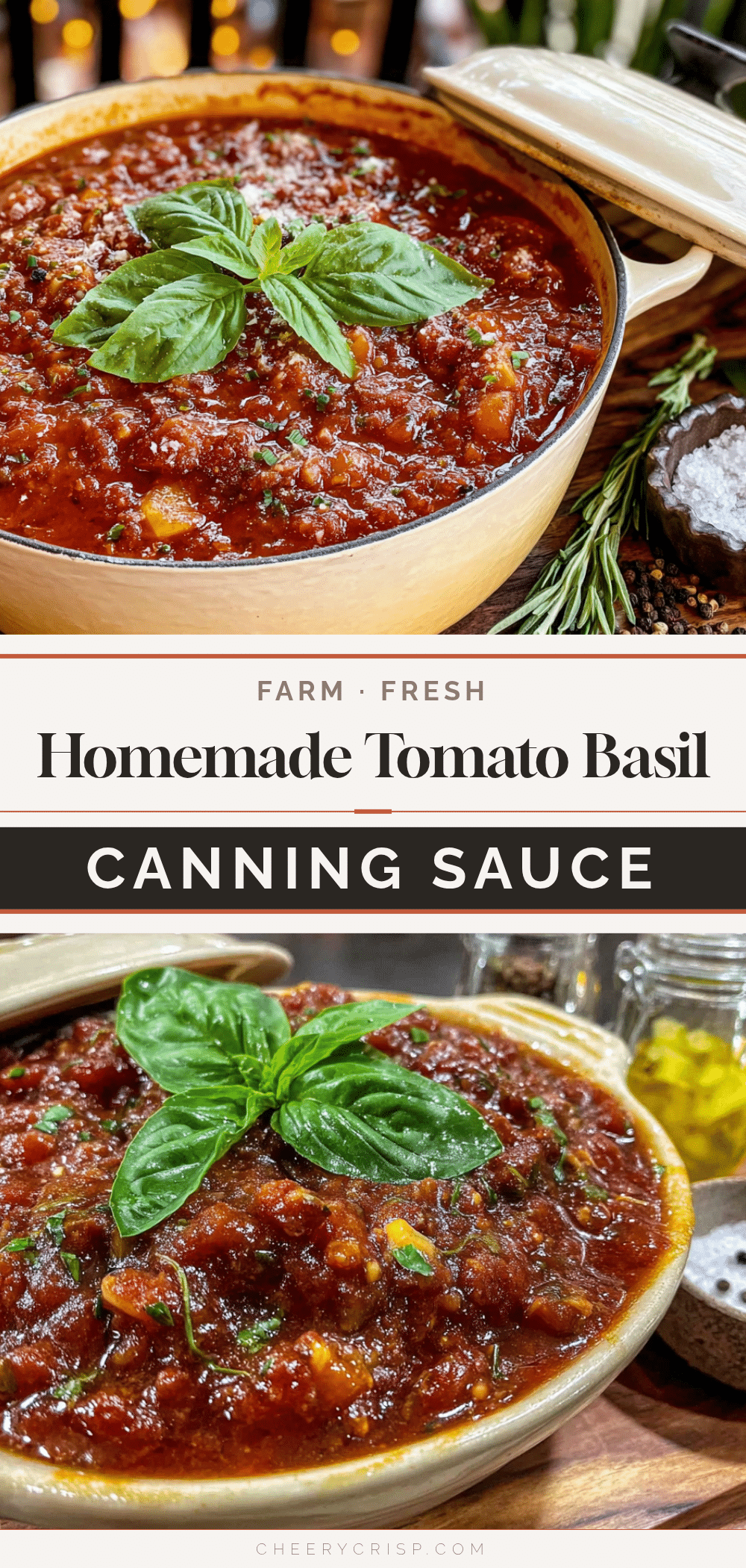 homemade tomato basil canning sauce recipe