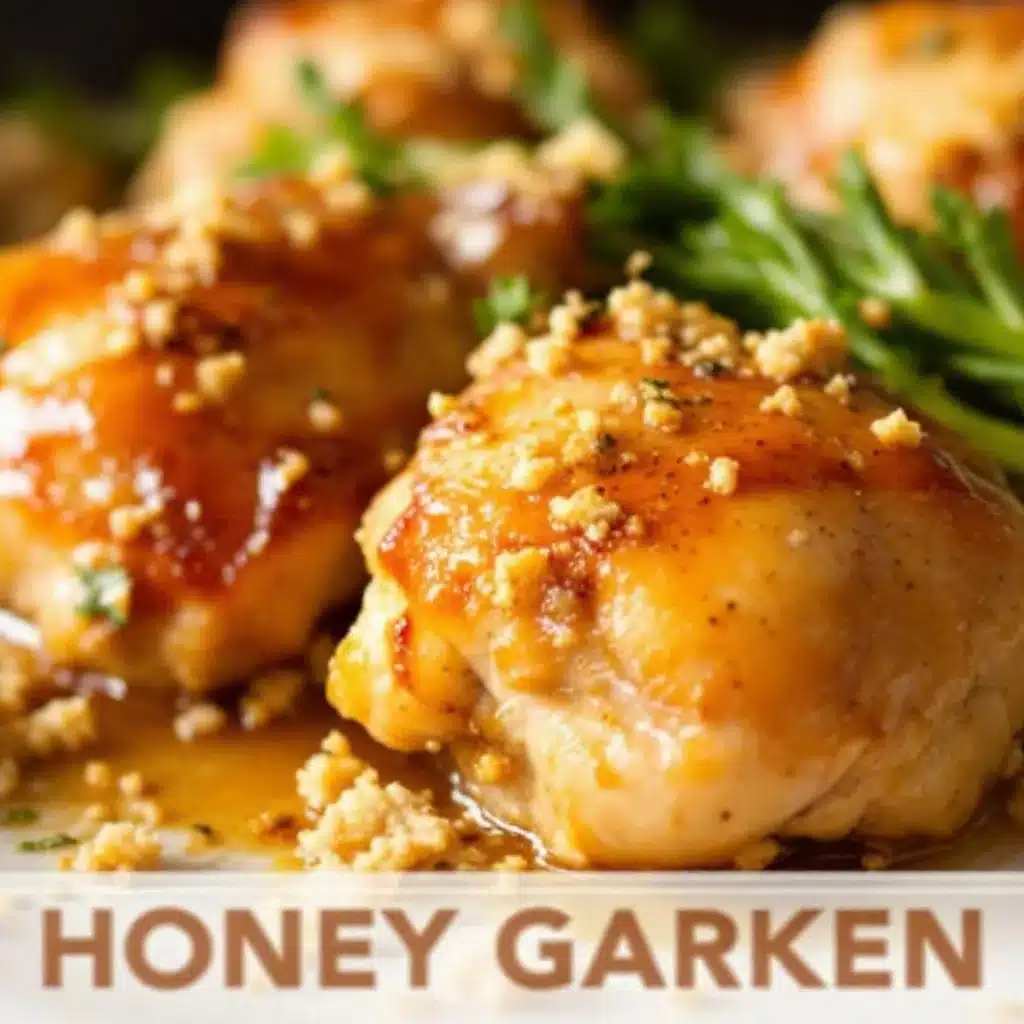 honey garlic chicken thighs - featured image