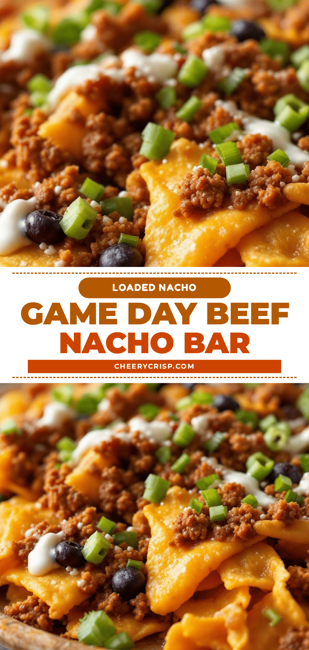 loaded nacho bar with ground beef recipe