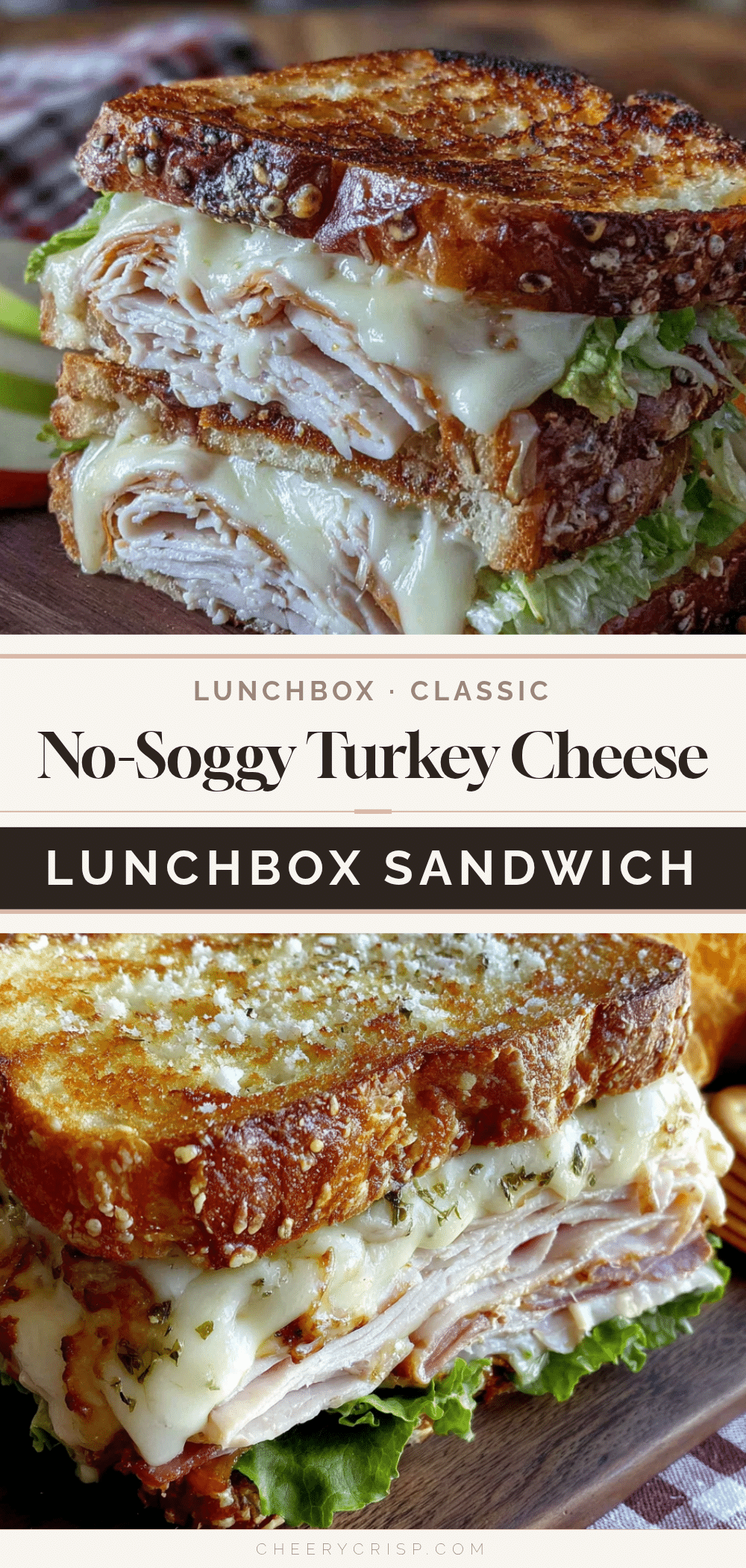 no-soggy-bread turkey and cheese lunchbox sandwich recipe
