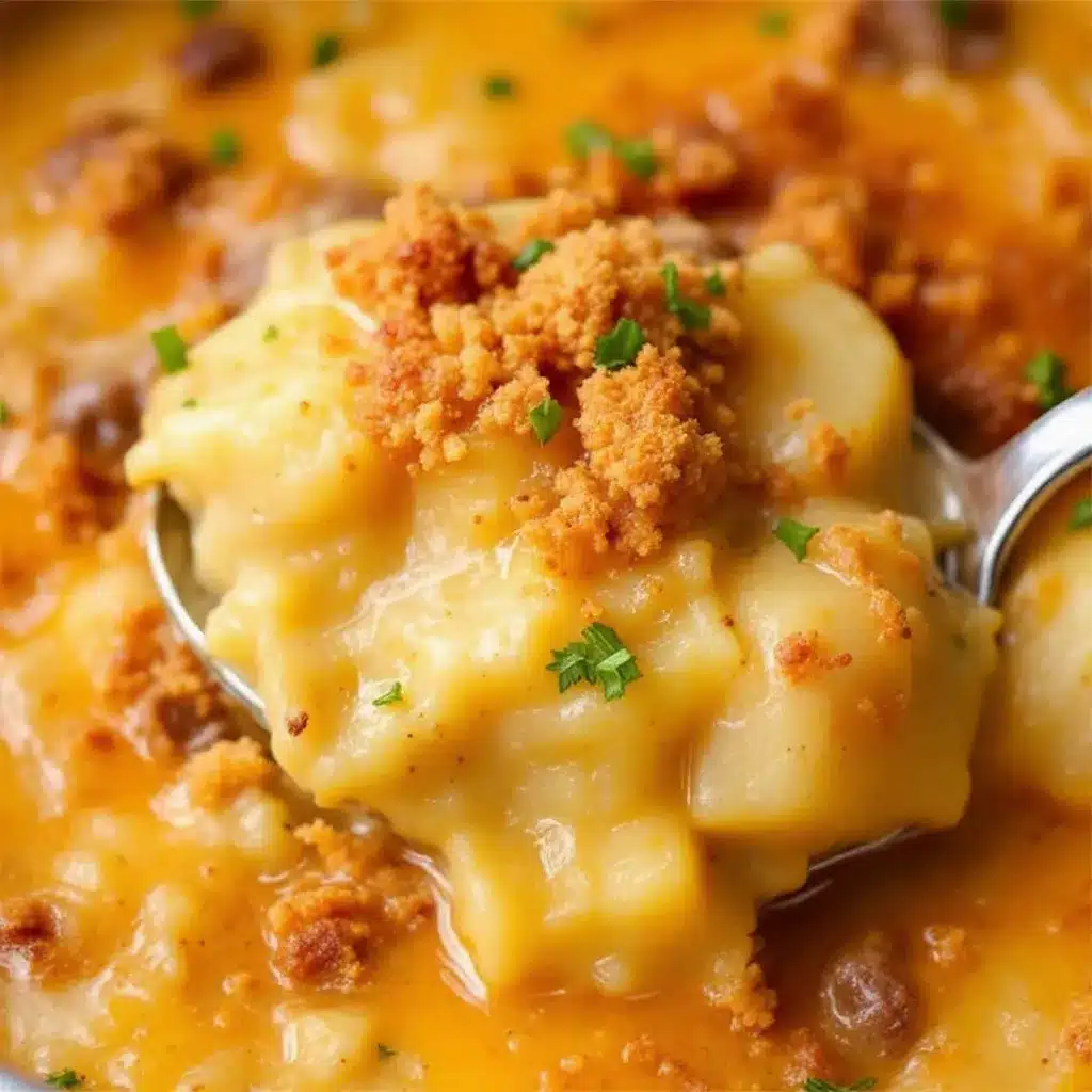 one-pot cheeseburger potato soup preparation steps