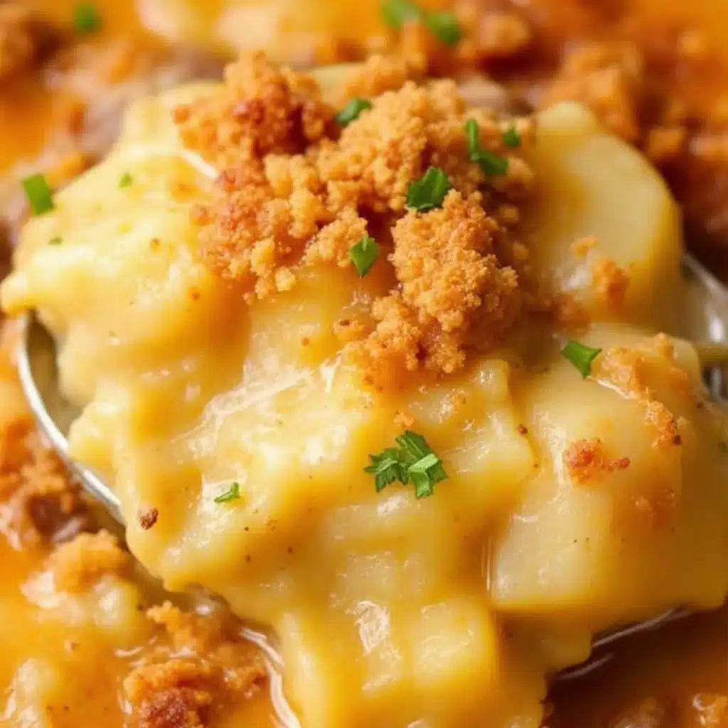one-pot cheeseburger potato soup - featured image