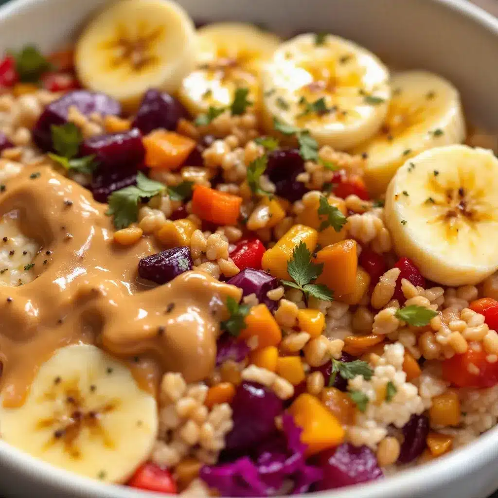peanut butter banana overnight oats preparation steps