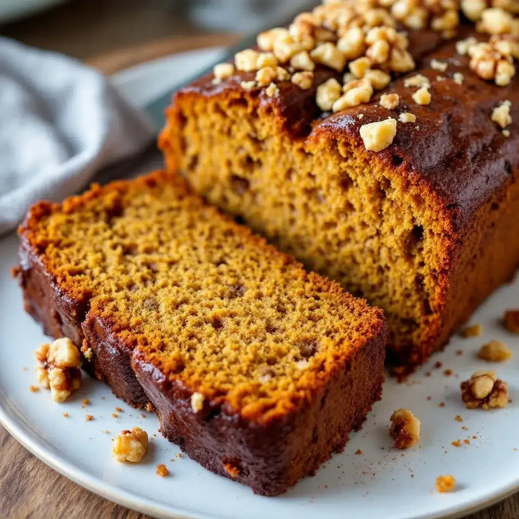 pumpkin banana walnut bread preparation steps