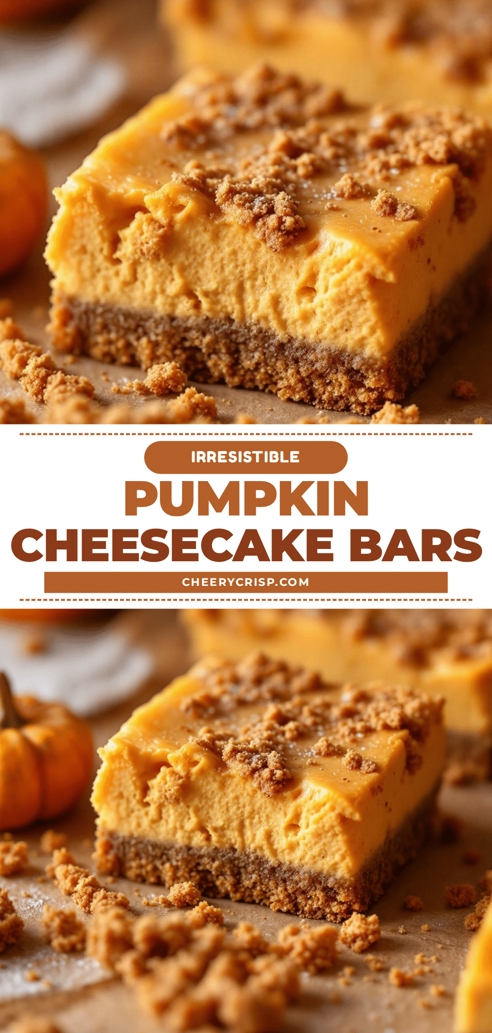 pumpkin cheesecake bars recipe