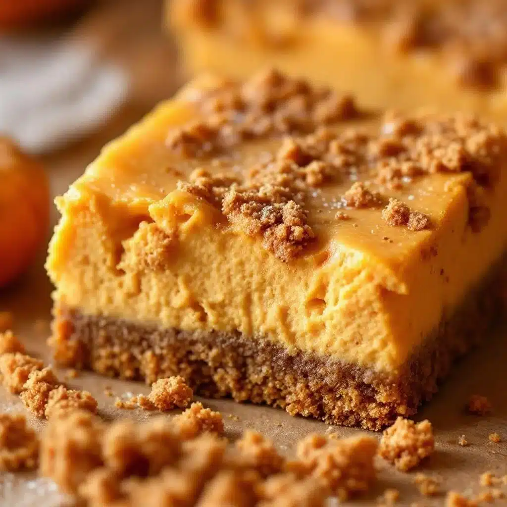 pumpkin cheesecake bars - featured image
