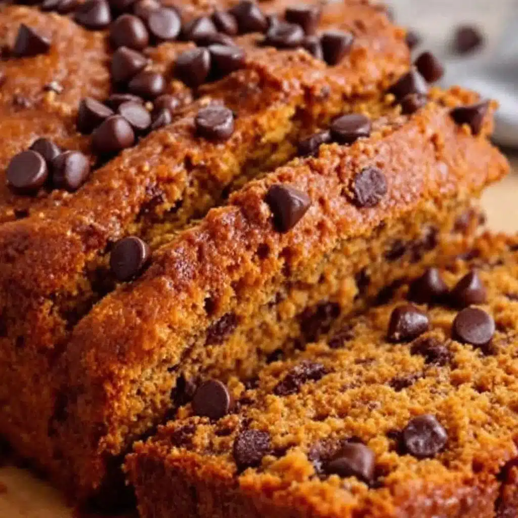 pumpkin chocolate chip bread - featured image