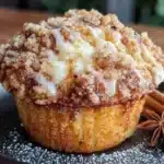 pumpkin cream cheese muffins - featured image