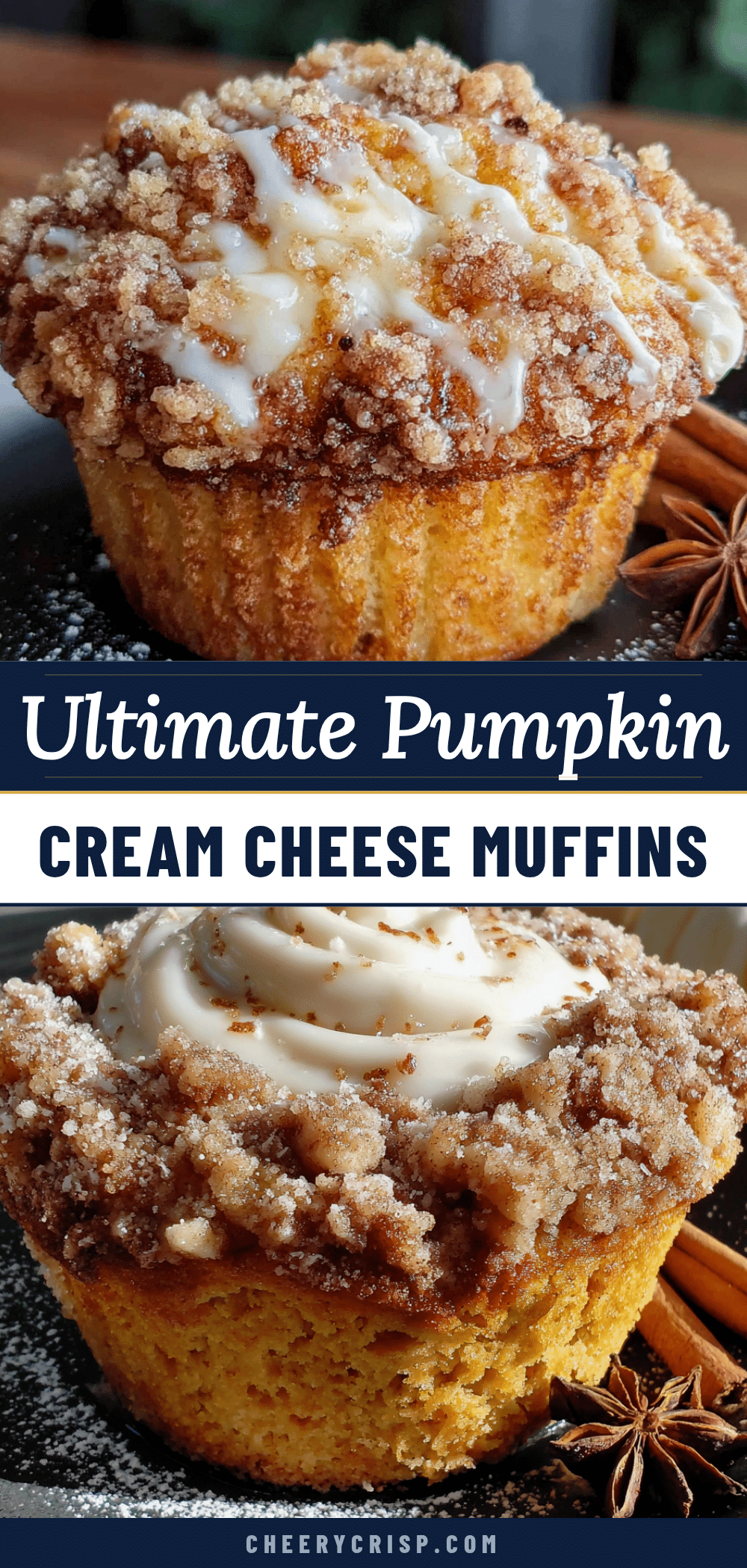 pumpkin cream cheese muffins recipe