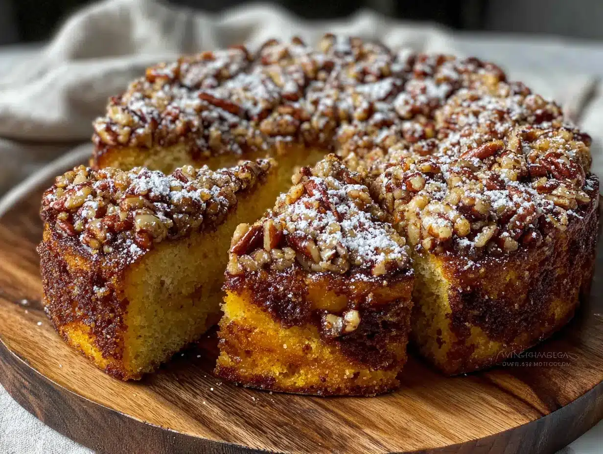 pumpkin spice coffee cake preparation steps