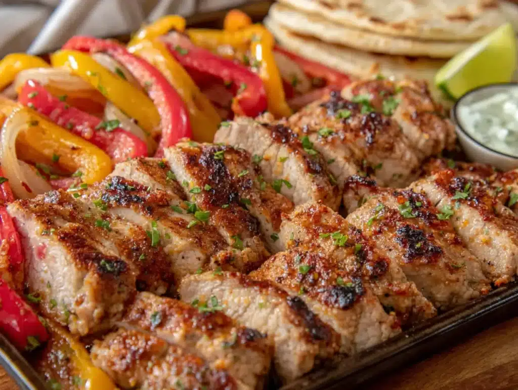 sheet pan fajita dinner - featured image