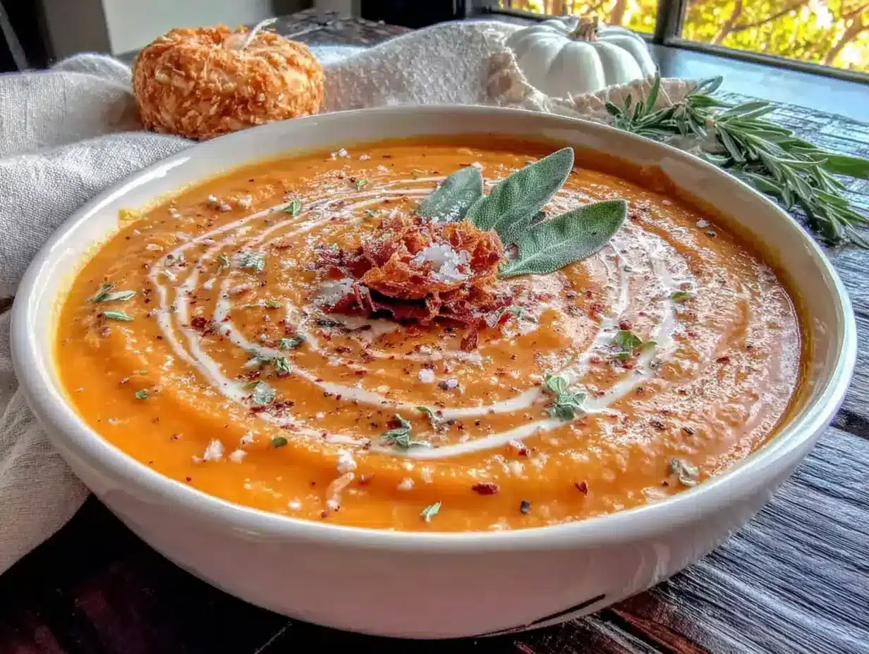 slow cooker butternut squash soup preparation steps