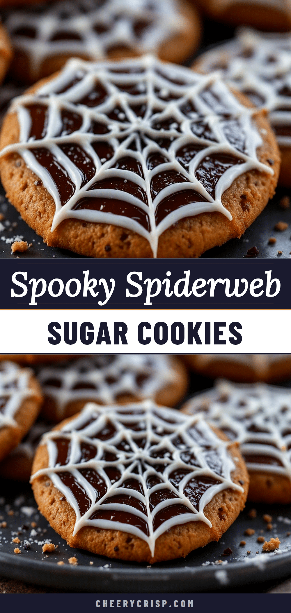 spiderweb halloween sugar cookies recipe