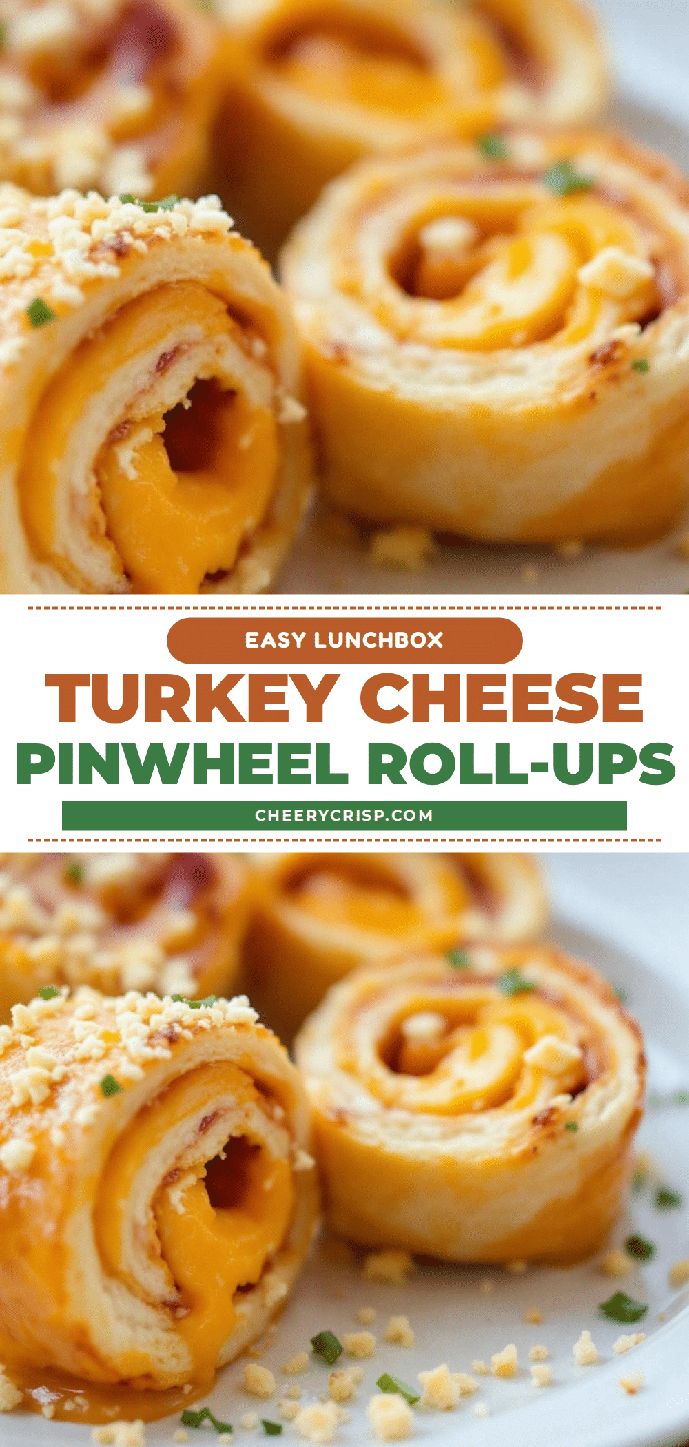 turkey and cheese pinwheel roll-ups recipe