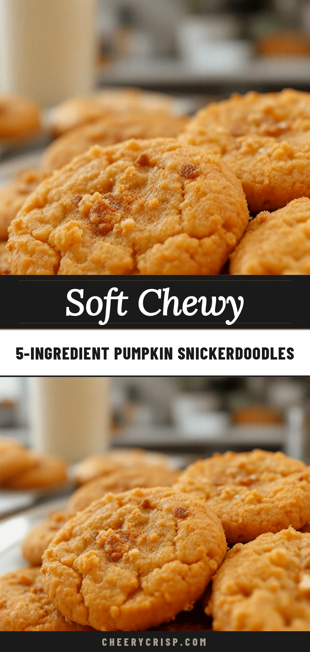 5-Ingredient Pumpkin Snickerdoodles recipe