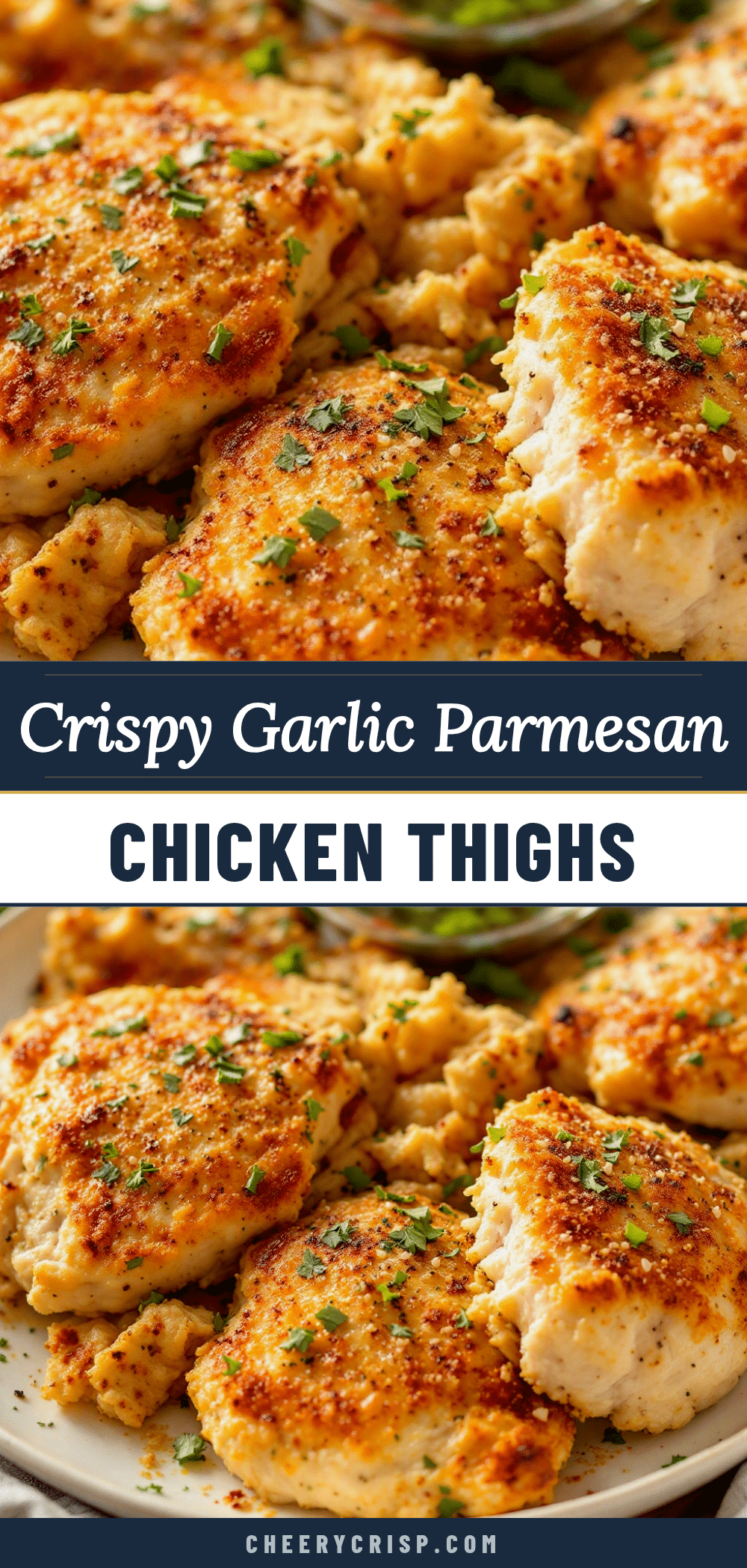 air fryer garlic parmesan chicken thighs recipe