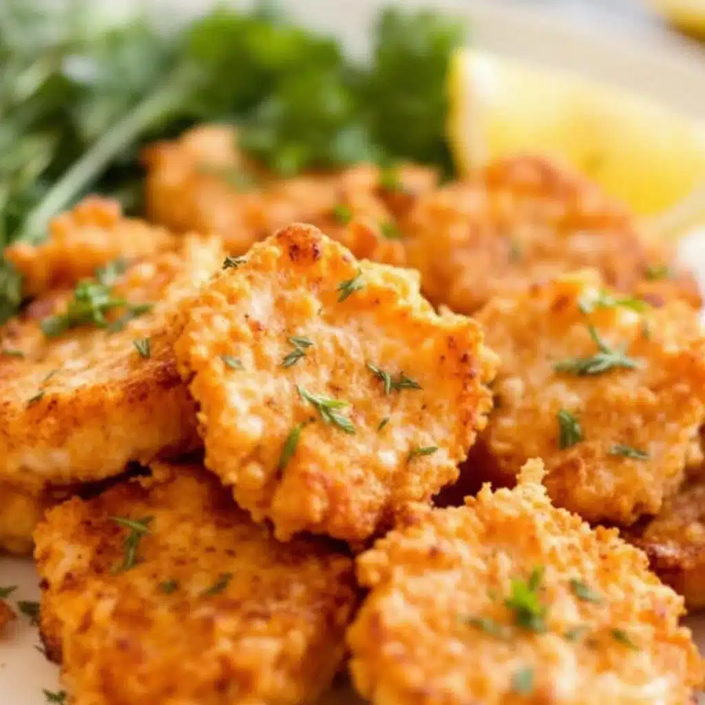 air fryer salmon bites - featured image
