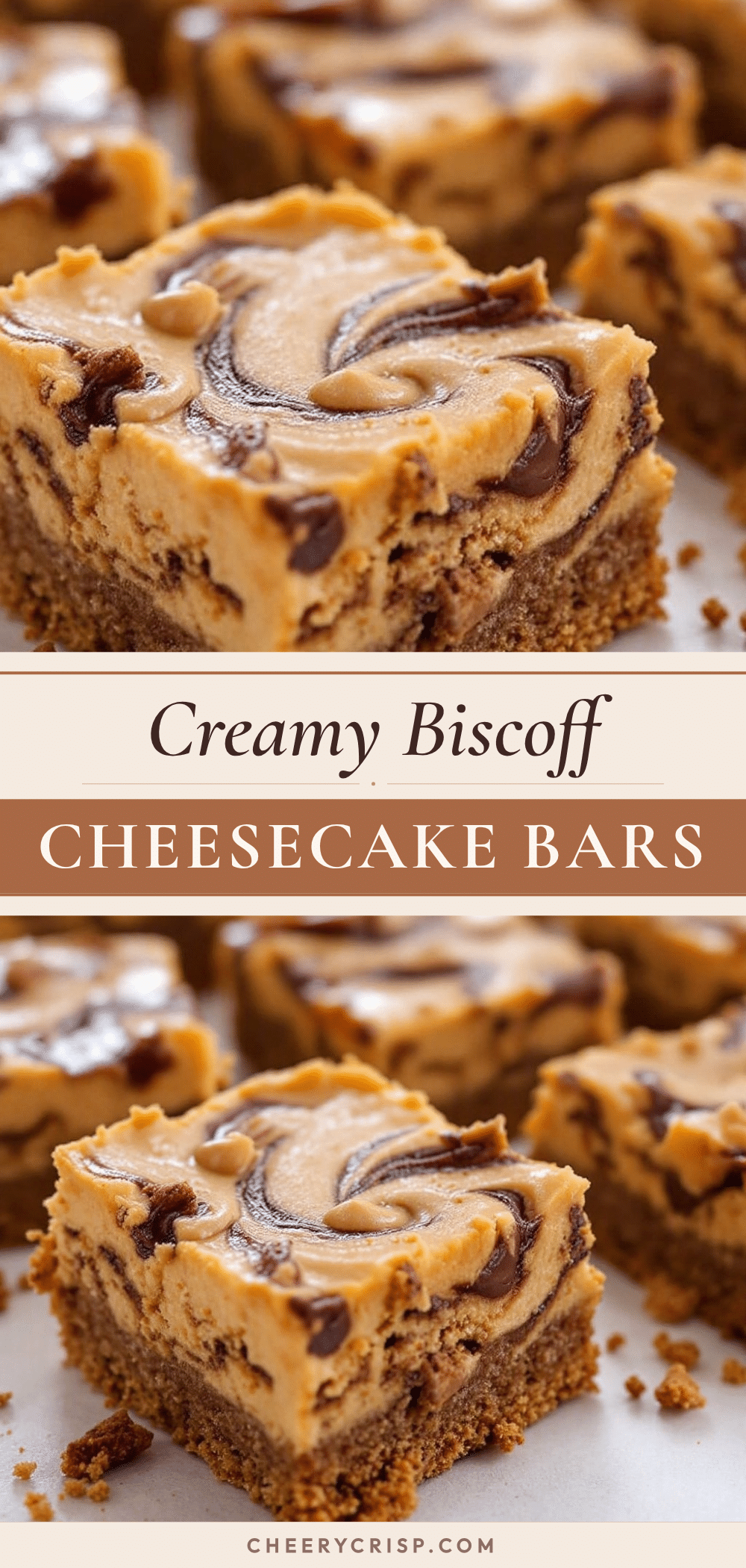Biscoff cheesecake bars recipe